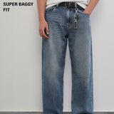 Super Baggy Blue Vopsidos Jeans