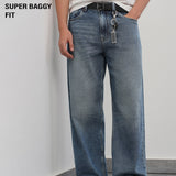Super Baggy Blue Vopsidos Jeans