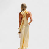 Martina - Vestido Sofisticado com Laço de Cetim