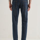 Jeans Slim Fit Azuis Lavados com Comprimento Ankle