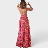 Floraria - Maxi Vestido com Alças