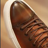 Sapatilhas de Couro 'Heritage' com Atacadores - Elegância e Conforto
