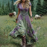 Serena - Vestido Maxi Floral Curto