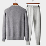 Conjunto de Lã Merino Extra-Fina em Duas Cores Elegantes