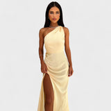 Aurélia - Elegante Vestido Longo de Cetim