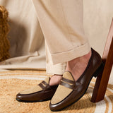 Cuir Mocassins Belges 'Cigar'