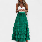 Saia Boho com Detalhes em Cetim