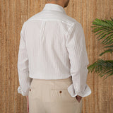 "Camisa de Manga Longa em Algodão Seersucker Budva" can be rewritten as "Camisa Longa em Algodão Seersucker Budva".
