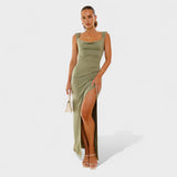 Sarela - Vestido Longo com Decote nas Costas