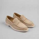 Nubuck Slip-On Moccasins - Brewood Style