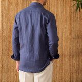 Camisa de Linho de Manga Longa - Modelo Cannes