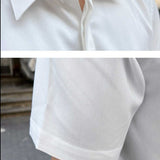 Camisa de Seda de Mangas Curtas