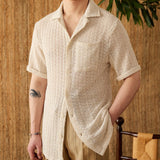 Camiseta Curta de Algodão Tricotado 'Cabo'