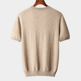 Camiseta Premium de Cashmere com Gola Redonda - Clássica