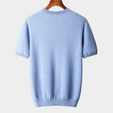 Camiseta Premium de Cashmere com Gola Redonda - Clássica
