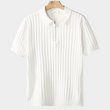 Camisa Branca com Fecho e Listras