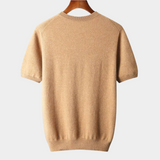 Camiseta Premium de Cashmere com Gola Redonda - Clássica