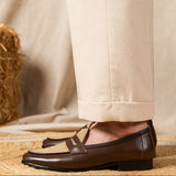 Cuir Mocassins Belges 'Cigar'