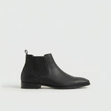 Chelsea Stratton Botins em Couro Natural