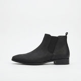 Chelsea Stratton Botins em Couro Natural