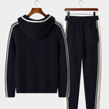 Conjunto Damien em Lã Merino Extra-Fina Pura - Preto