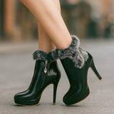 Botas Quentes com Salto Magda