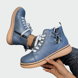 Botas Ortopédicas de Couro de Cano Baixo