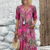 Lia - Vestido Midi Sofisticado para Mulheres