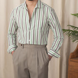 Camisa Listrada Amalfi de Algodão com Mangas Longas