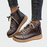 Botas Ortopédicas de Couro de Cano Baixo