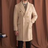 Palton Vintage de Lã com Estampa Herringbone Polo Palazzo