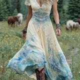 Serena - Vestido Maxi Floral Curto