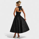 Efi - Vestido Midi em Tecido Texturizado