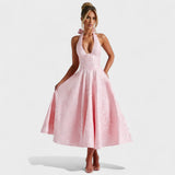 Efi - Vestido Midi em Tecido Texturizado