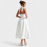 Efi - Vestido Midi em Tecido Texturizado