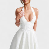 Efi - Vestido Midi em Tecido Texturizado