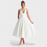 Efi - Vestido Midi em Tecido Texturizado