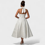 Efi - Vestido Midi em Tecido Texturizado