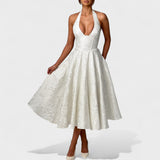 Efi - Vestido Midi em Tecido Texturizado