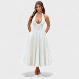 Efi - Vestido Midi em Tecido Texturizado