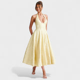 Efi - Vestido Midi em Tecido Texturizado