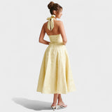 Efi - Vestido Midi em Tecido Texturizado