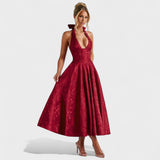 Efi - Vestido Midi em Tecido Texturizado
