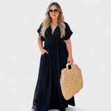 Sassa - Vestido Casual com Acabamentos em Renda
