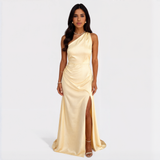 Aurélia - Elegante Vestido Longo de Cetim