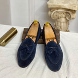 Loafers de Camurça com Pompom - Estilo Iate 'Monte Carlo'