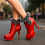Botas Quentes com Salto Magda