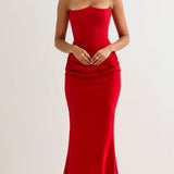 Esmeralda - Vestido Longo com Topo Estruturado