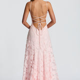 Francisca - Vestido Longo com Detalhes de Cintura de Corset