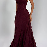 Francisca - Vestido Longo com Detalhes de Cintura de Corset